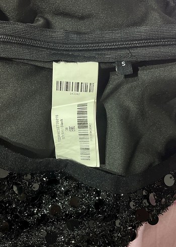 Parlak Siyah Mini Etek - Görsel 3