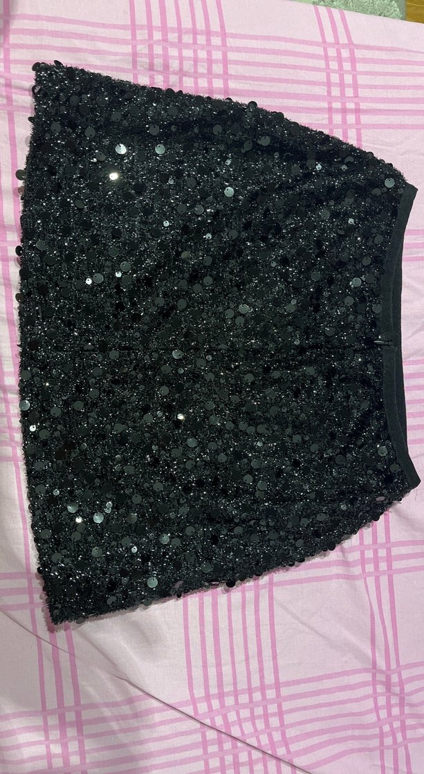 Parlak Siyah Mini Etek - Görsel 2