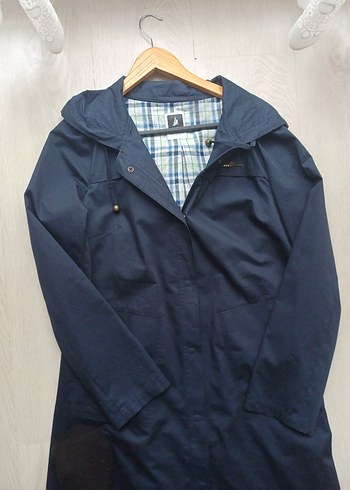 Lacivert Uzun Kadın Kaban - Görsel 2