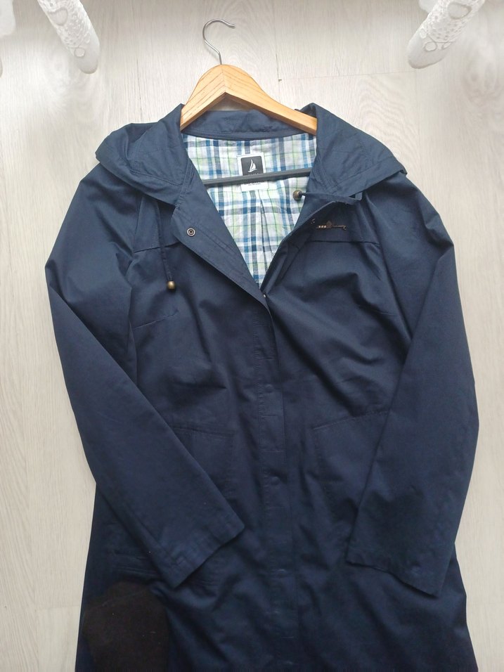 Lacivert Uzun Kadın Kaban - Görsel 2