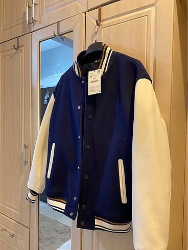 Zara ZARA KONTRAST BOMBER CEKET
