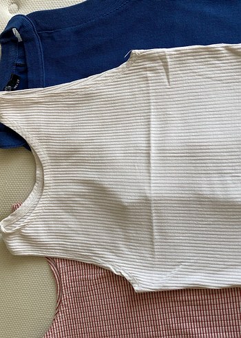 xs Beden mavi Renk Boğazlı Kolsuz crop Body
