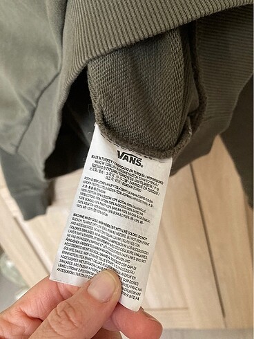 xs Beden haki Renk Vans hoodie