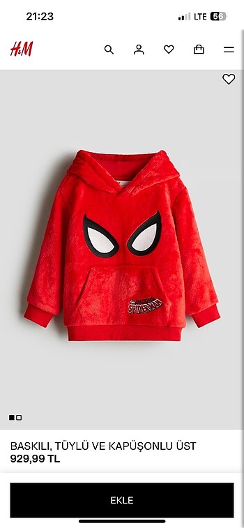 Erkek Çocuk Kapüşonlu Sweatshirt