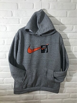 Nike Gri Kapüşonlu Sweatshirt