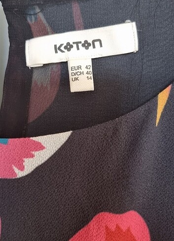 42 Beden siyah Renk Koton elbise