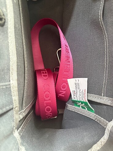 Beden gri Renk Benetton canvas çanta