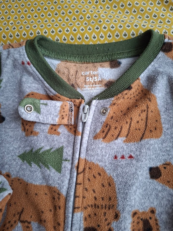 Uzun Kollu Fermuarlı Bebek Tulum - Görsel 2