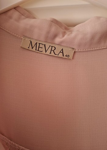 Düğmeli Pembe Uzun Kollu Kadın Tunik - Görsel 4