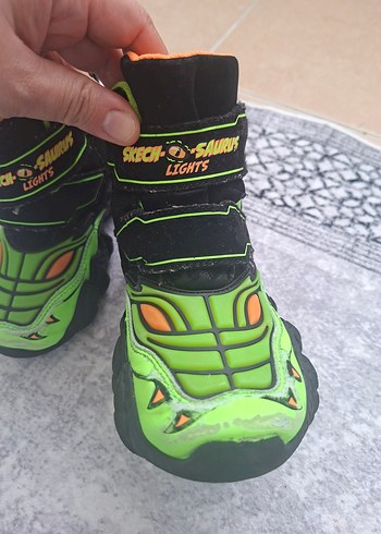 Yeşil Renkli Çocuk Spor Ayakkabısı Velcro - Görsel 2