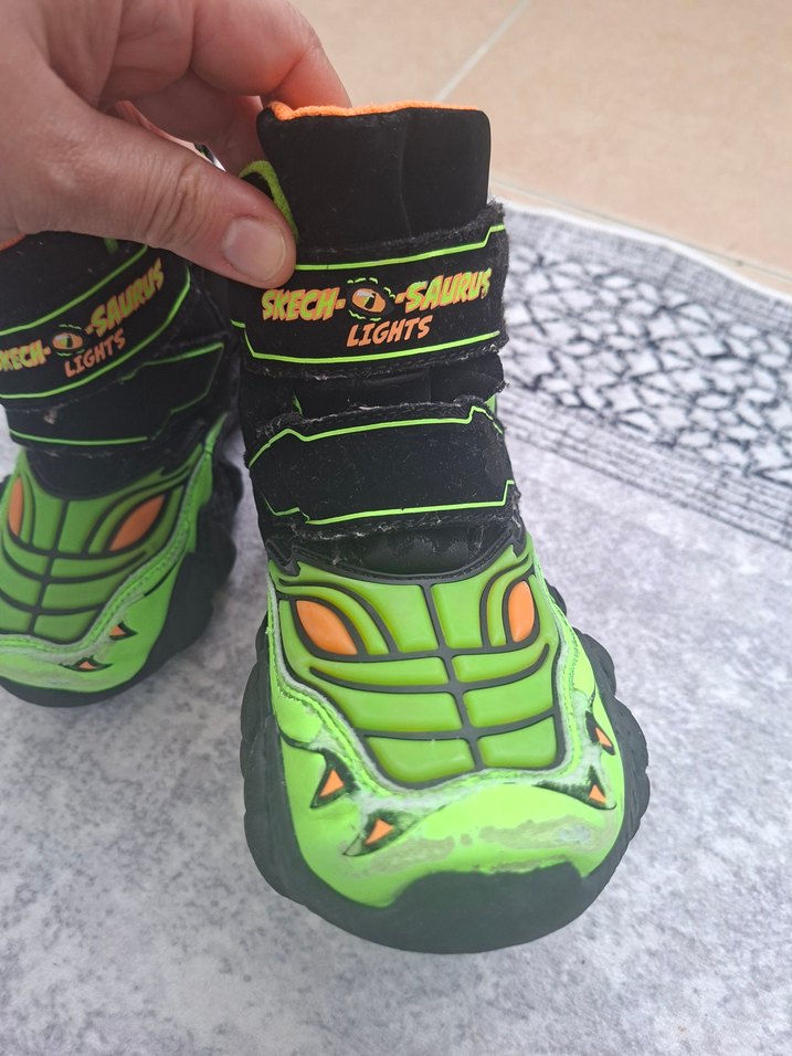 Yeşil Renkli Çocuk Spor Ayakkabısı Velcro - Görsel 2