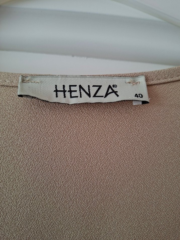 Bej Uzun Kesim V Yaka Lohusa Sabahlık - Görsel 3