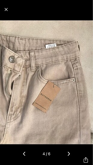 xs Beden camel Renk mom jean