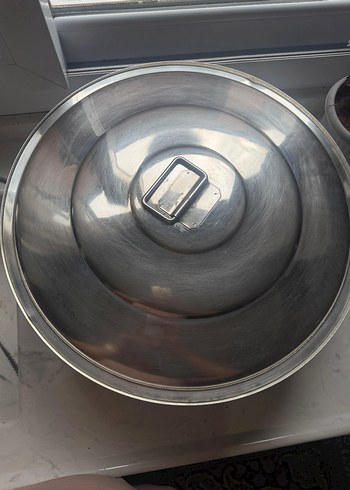 Parlak Gri Paslanmaz Çelik Tencere - Görsel 2