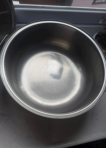 Parlak Gri Paslanmaz Çelik Tencere - Görsel 5