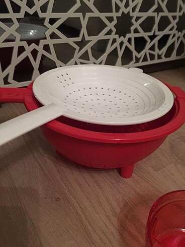 Tupperware çift süzgeç