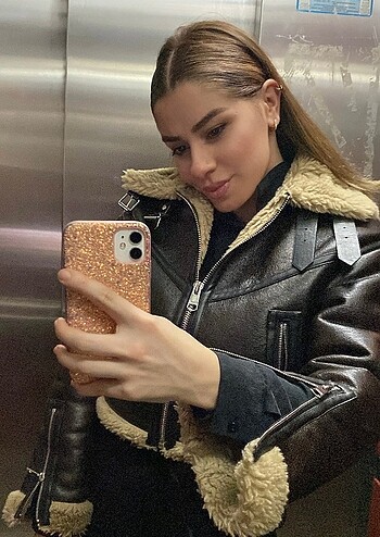 s Beden Bershka trucker Yünlü ceket