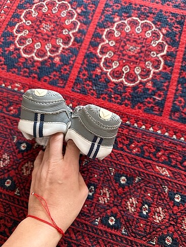 22 Beden gri Renk Unisex İlk adım ayakkabısı