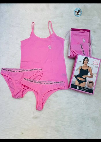 Victoria's Secret Pembe Mini Atlet ve Külot Seti