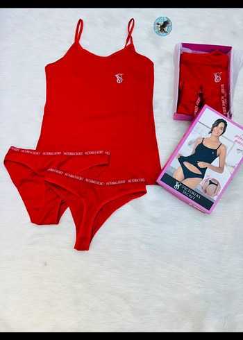 Victoria s Secret Victoria's Secret Pembe Mini Atlet ve Külot Seti