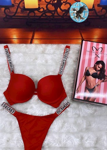 Victoria's Secret Siyah Baskılı Mini Sütyen - Görsel 2