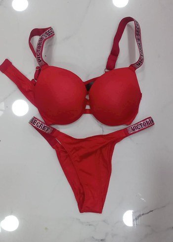 Victoria's Secret Siyah Baskılı Mini Sütyen - Görsel 4