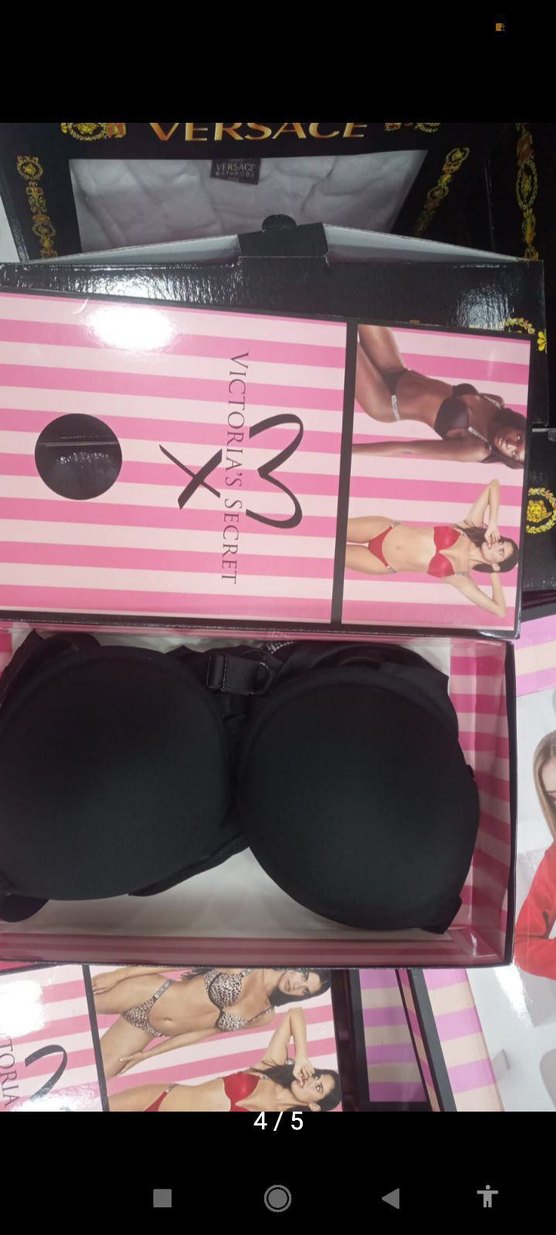 Victoria's Secret Siyah Baskılı Mini Sütyen - Görsel 5