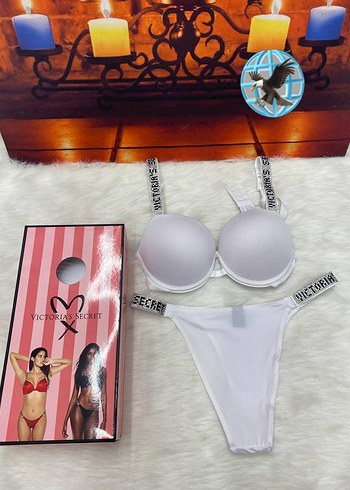 m Beden Victoria's Secret Siyah Mini Sütyen Takımı