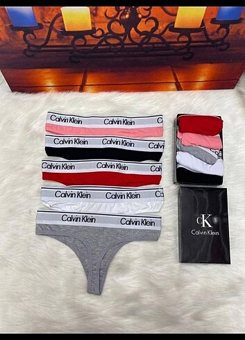 Calvin Klein 5 adet Tanga külot kutulu