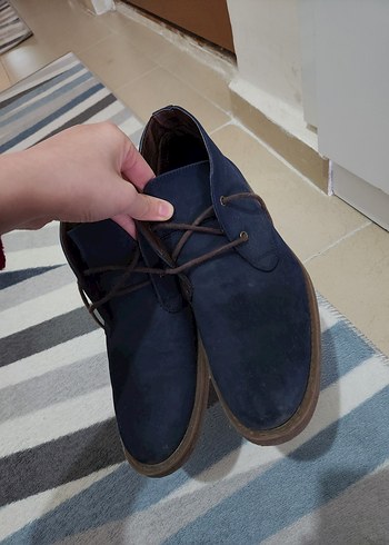 Erkek Lacivert Süet Bağcıklı Bot - Görsel 2