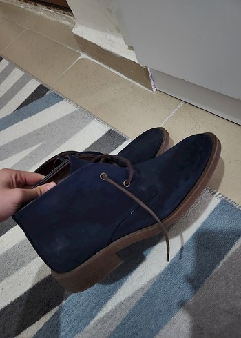 Erkek Lacivert Süet Bağcıklı Bot - Görsel 3