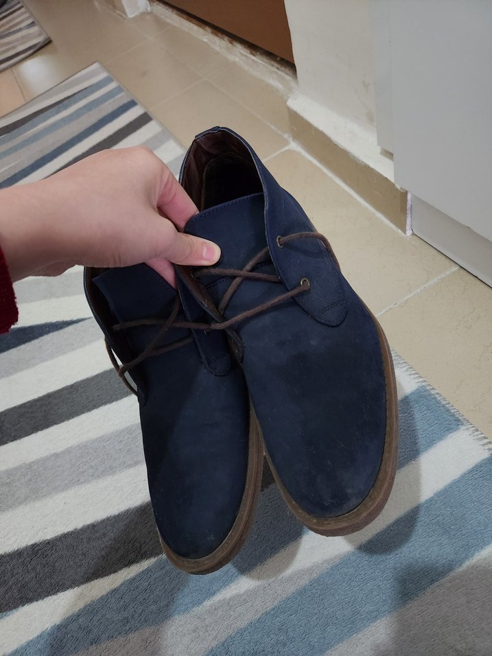 Erkek Lacivert Süet Bağcıklı Bot - Görsel 2