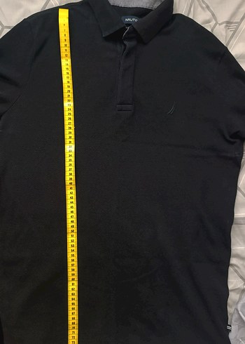 Erkek Siyah Uzun Kollu Polo Tişört - Görsel 3