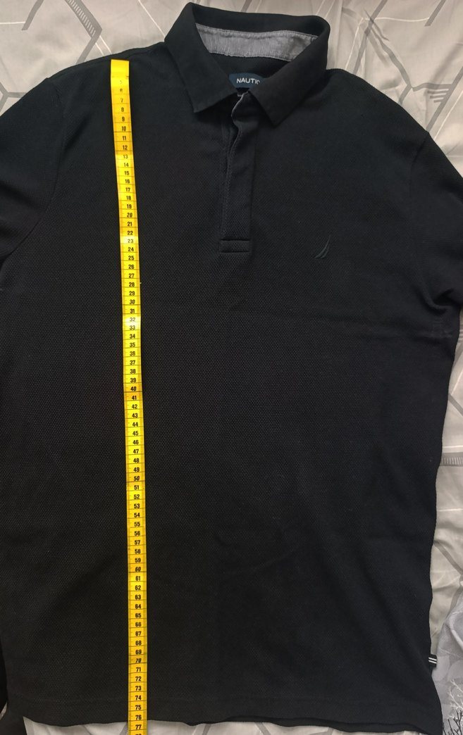 Erkek Siyah Uzun Kollu Polo Tişört - Görsel 3