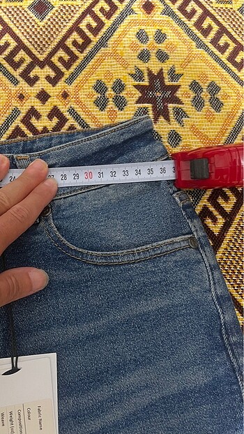s Beden Bayan yüksek bel pantolon