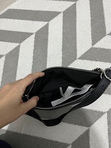 Beden siyah Renk Stradivarius siyah zincirli çanta