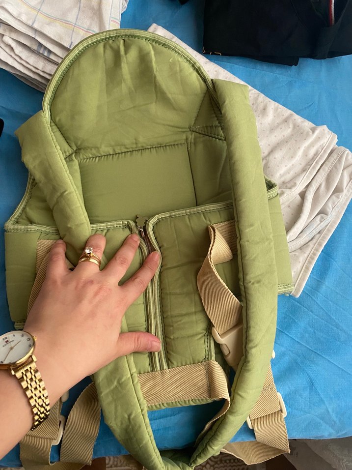 Yeşil Pastel Bebek Taşıyıcı - Görsel 2