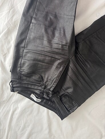 36 Beden siyah Renk Mumlu pantolon
