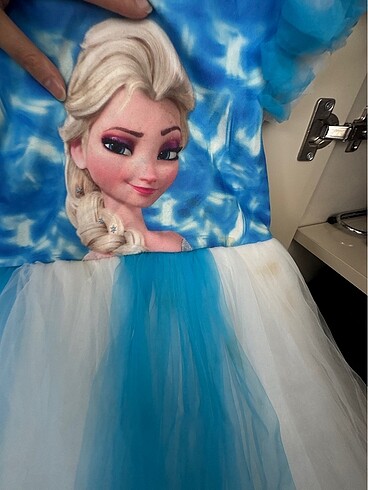 5 Yaş Beden Elsa elbise