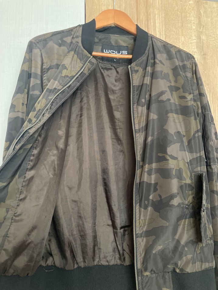 Kamuflaj Desenli Fermuarlı Ceket Unisex - Görsel 2