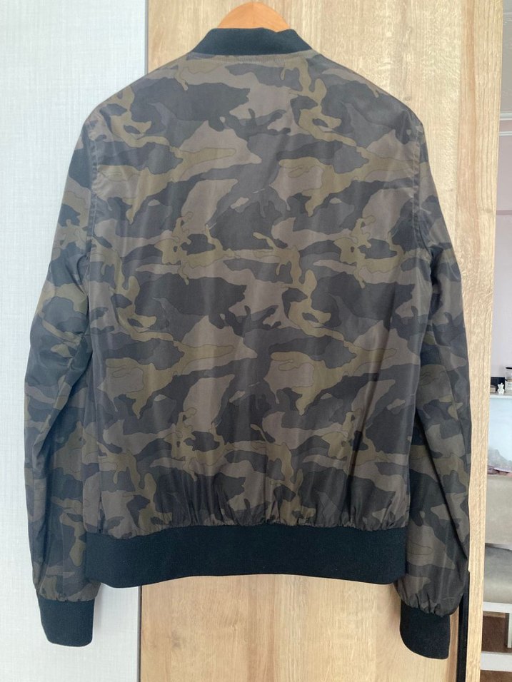 Kamuflaj Desenli Fermuarlı Ceket Unisex - Görsel 3
