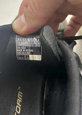42,5 Beden gri Renk Gri Skechers Spor erkek
