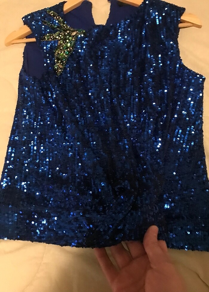 Payetli bluz - Görsel 3