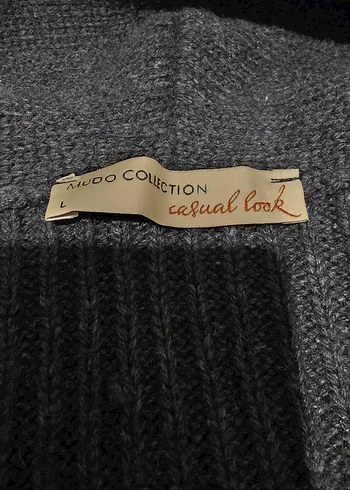 l Beden gri Renk Mudo Collection Şal Yaka Hırka