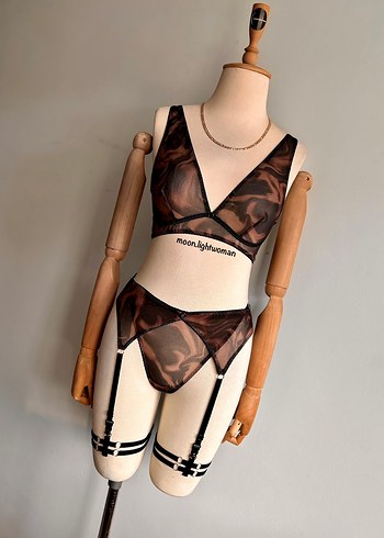 Kahverengi Batik Desen J.Takım - Görsel 2