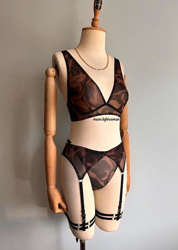 Kahverengi Batik Desen J.Takım - Görsel 4