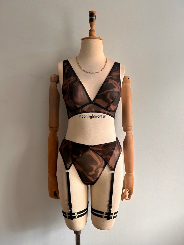 Kahverengi Batik Desen J.Takım - Görsel 3