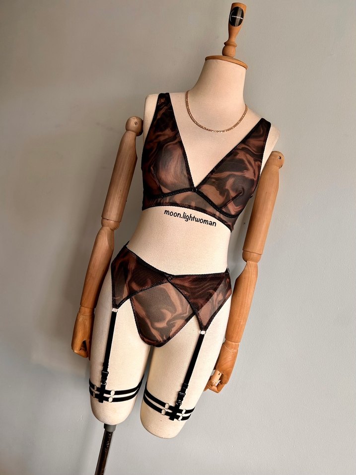 Kahverengi Batik Desen J.Takım - Görsel 2