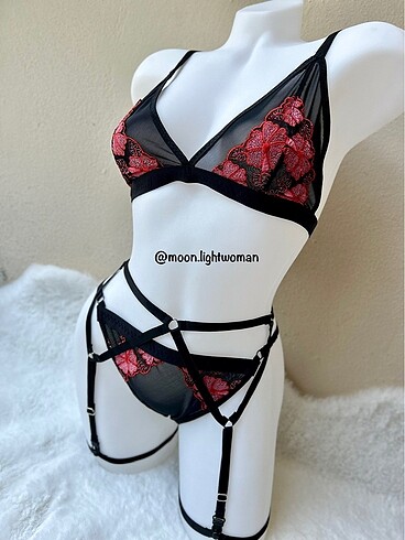 Tasarım Bralet Jartiyerli Takım