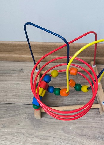 Ikea Renkli Ahşap Eğitici Oyuncak Boncuk Labirenti